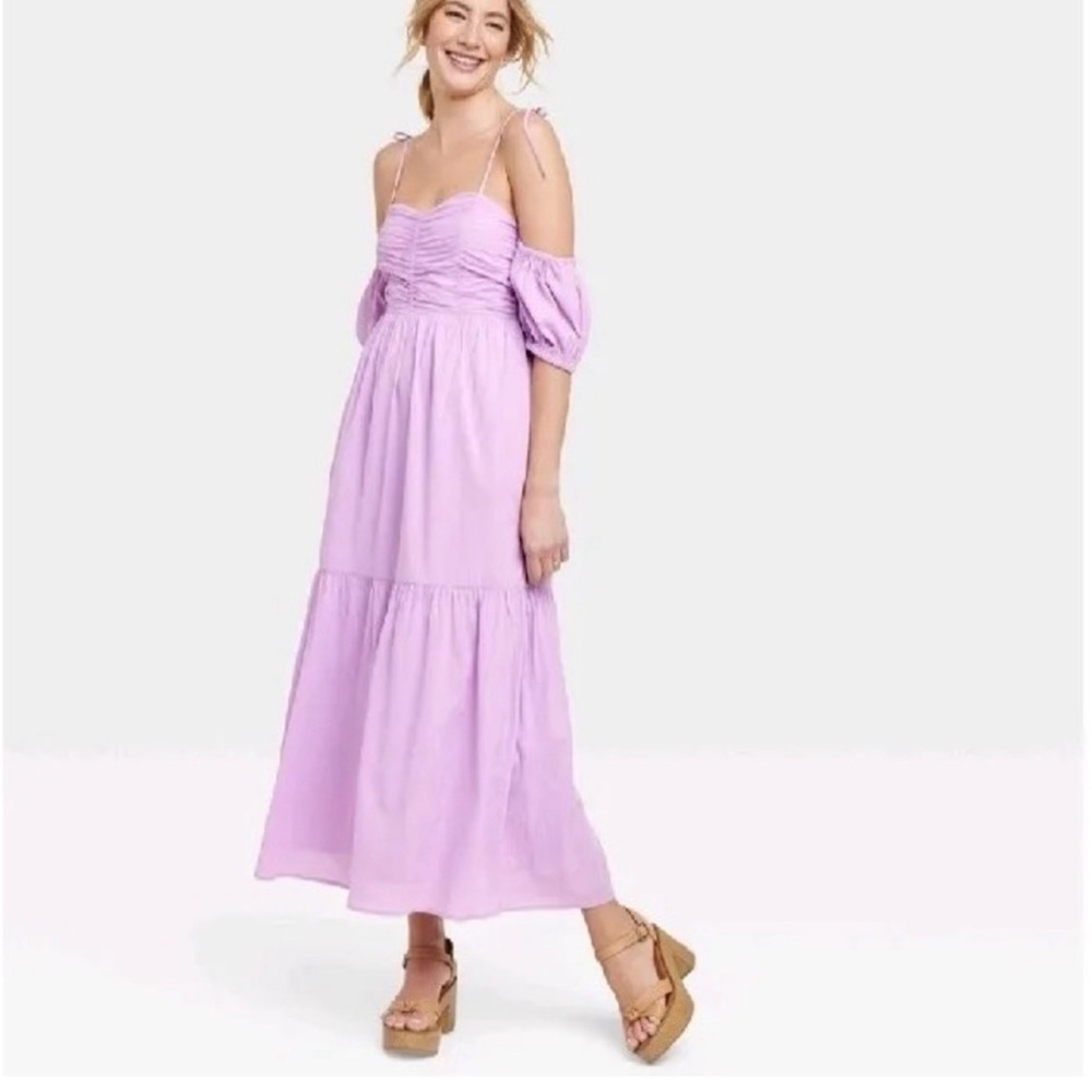 Lavender Size Small Universal Threads Tiered Maxi Dress